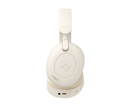 Havit H655BT - Bluetooth wireless headphones, beige