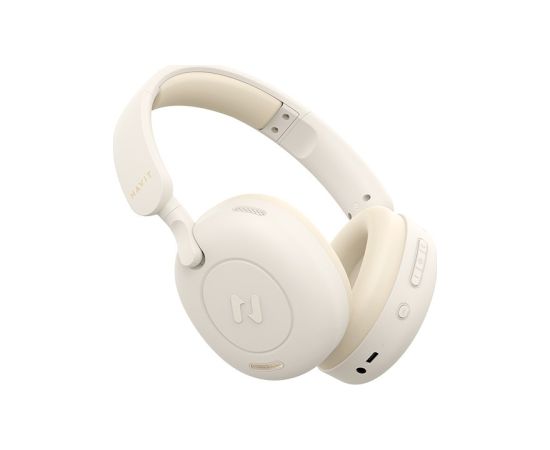 Havit H655BT - Bluetooth wireless headphones, beige