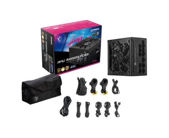 Power Supply MSI MPG A1250GS PCIE5 1250 Watts Efficiency 80 PLUS GOLD MPGA1250GSPCIE5