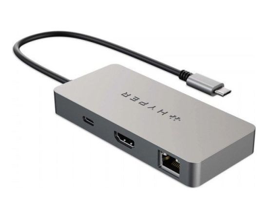 HyperDrive Hyper 5-Port USB-C HUB, 4K HDMI, 2x USB-A, USB-C DP, Gigabit Ethernet Usb HUB