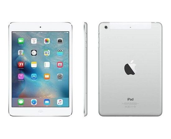 Apple iPad Mini 2 16GB WiFi + Cellular - Silver (Atjaunināts, stāvoklis labi)