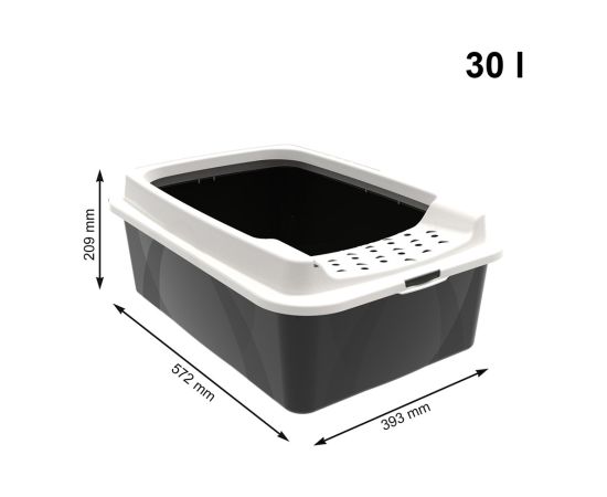 ROTHO Bonnie Eco Black - cat litter box