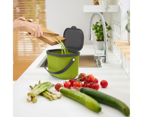 ROTHO Albula Lime - waste sorting container - 3,2l
