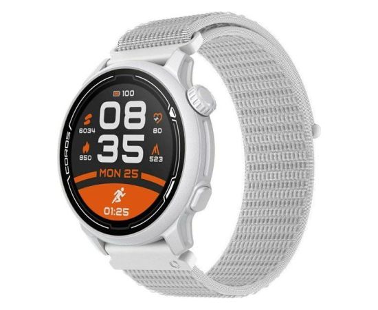 Coros -  PACE 2 Premium GPS Sport Watch with Nylon Band White
