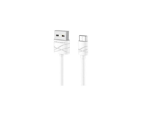 USAMS   U-Gee Pro PVC Universal Micro USB to USB Data&Fast 2A Charger Cable 1m White