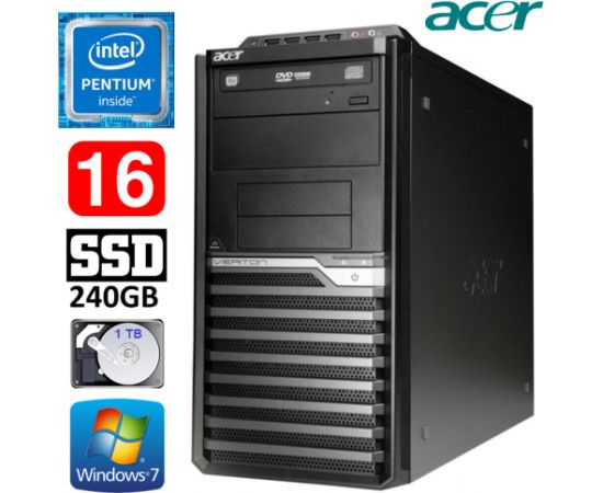 Acer Veriton M4610G MT G630 16GB 240GB+1TB DVD WIN7Pro