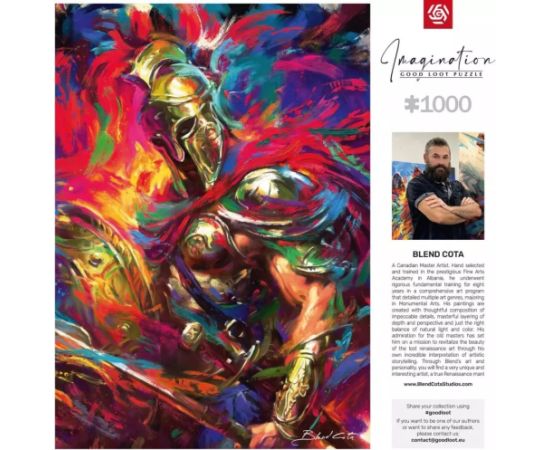Cenega Publishing Puzzle Good Loot Imagination Puzzle: Blend Cota The Illyrian Warrior / Iliryjski Wojownik 1000 Пазлы