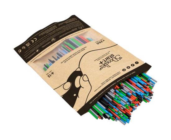 3Doodler Primary Pow Mixed Bag 250 Compostable plastic Blue, Green, Grey, Red 1 g