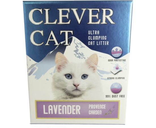 Clever Cat kattegrus Lavendel 10 L