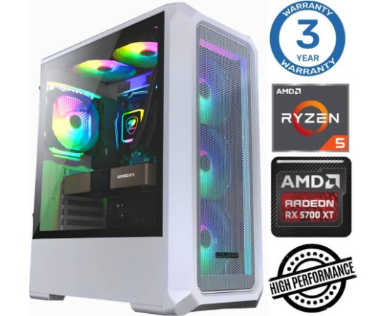 INTOP Ryzen 5 5600X 64GB 500SSD M.2 NVME+2TB RX5700 XT 8GB no-OS