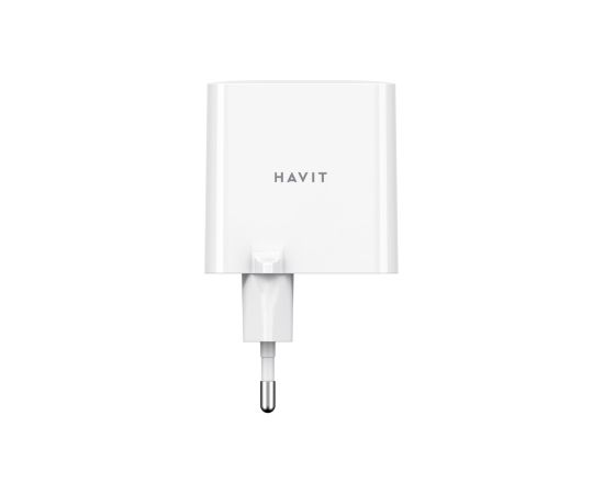 Havit UC45 EU - GaN 45 W dual-port travel charger, black