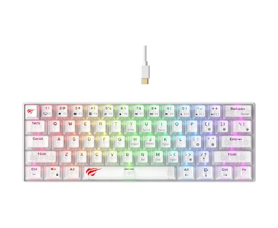 Havit KB903L - gaming keyboard (transparent white)
