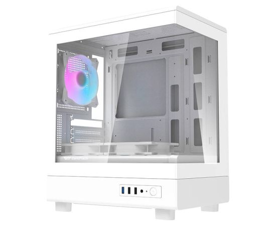 Darkflash DB330M computer case (white) + 3 ARGB fans