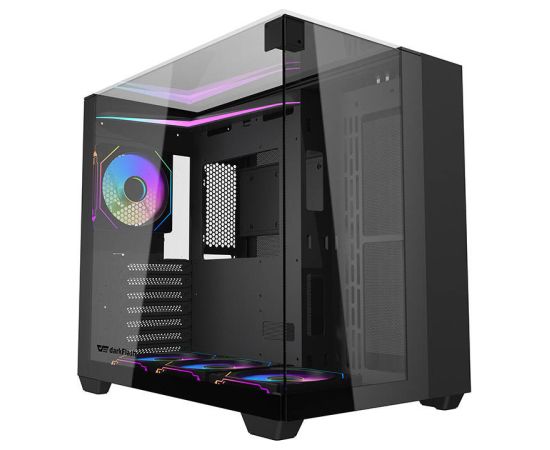 Darkflash TH285 computer case (black) + 4 fans