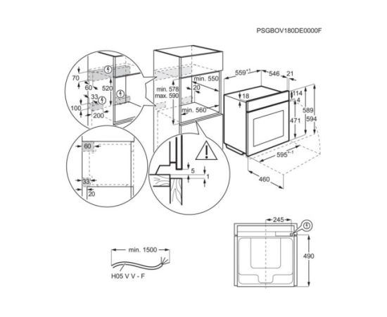 AEG TB8SB73ZAB 8000 MealAssist 70L cepeškrāsns SteamPro CookSmart Touch