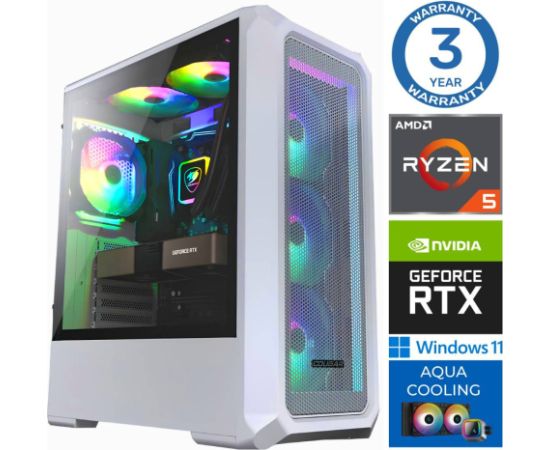 INTOP AQUA Ryzen 5 7600X 16GB DDR5 1TB SSD M.2 NVME+2TB RTX3060 12GB WIN11Pro