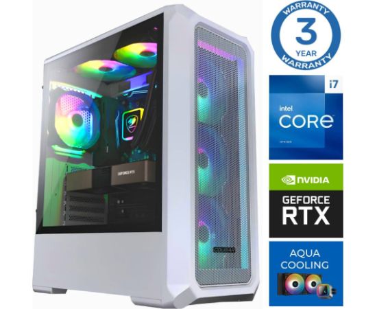 INTOP AQUA i7-14700F 16GB DDR5 2TB SSD M.2 NVME RTX4060Ti 8GB no-OS