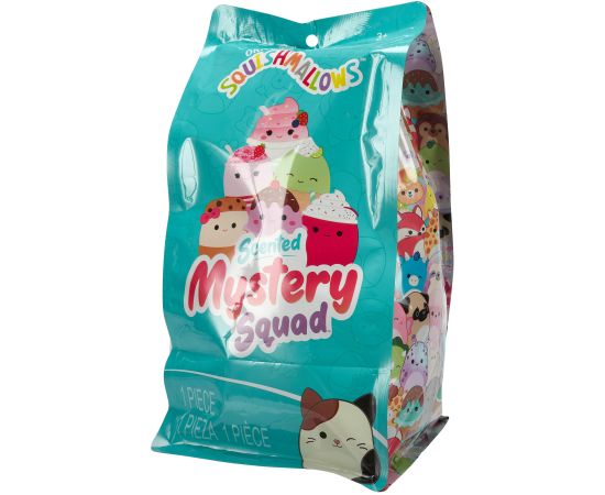 SQUISHMALLOWS Mystery Squad W21 Плюшевая игрушка-сюрприз с запахом, 20 см
