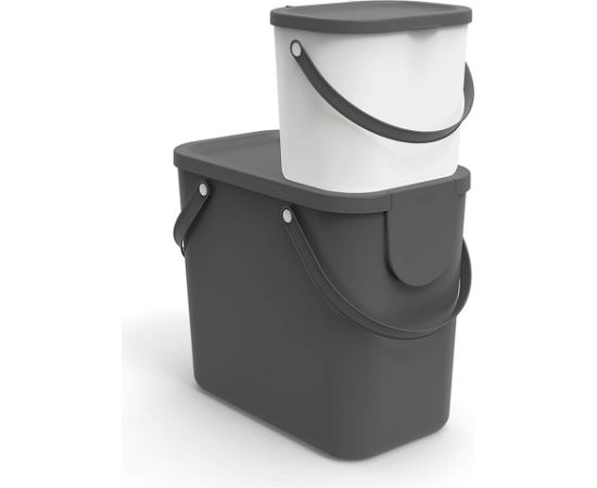 ROTHO Albula Anthracite - waste sorting container - 6l