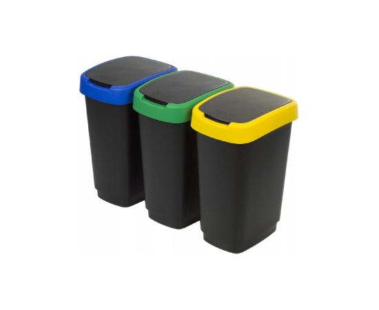 ROTHO Twist - trash bin - 3 x 25l