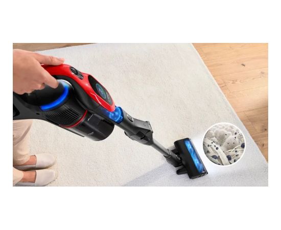 Bosch BCS1041PET stick vacuum/electric broom Battery Dry HEPA Bagless 0.4 L 23.5 W Black, Red 4 Ah