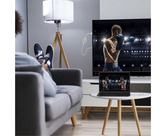 Nadajnik i odbiornik audio/video bezprzewodowy j5create ScreenCast 4K Wireless Display HDMI Extender ; kolor biały JVAW75-N