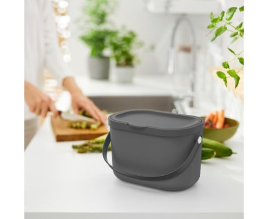 ROTHO Albula Anthracite - waste sorting container - 3,2l