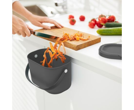 ROTHO Albula Anthracite - waste sorting container - 3,2l