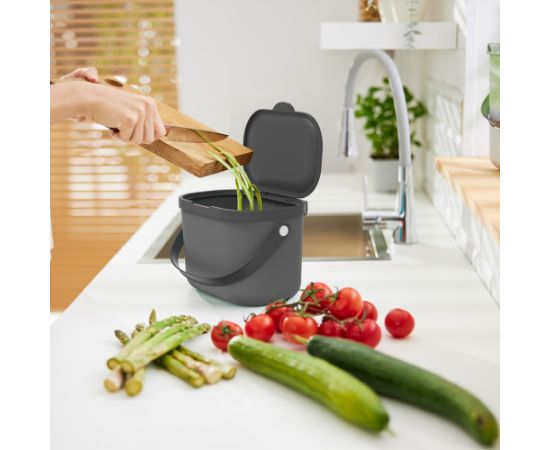 ROTHO Albula Anthracite - waste sorting container - 3,2l
