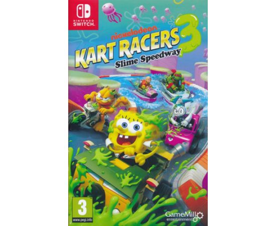 Nickelodeon Kart Racers 3 Slime Speedway Switch video spēle