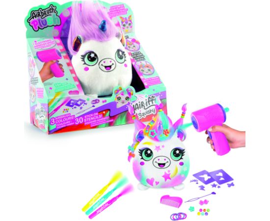 Airbrush Plush AIRBRUSH Matainā mīkstā rotaļlieta ar Airbrush Squish Pal