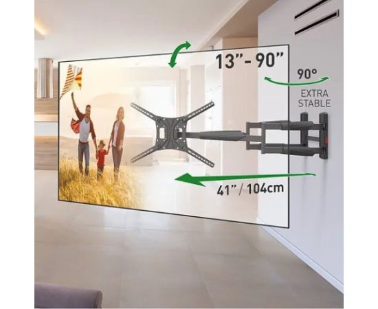 Barkan BM466XP 13-65" TV, 4 lankstų, sieninis, prailgintas, juodas