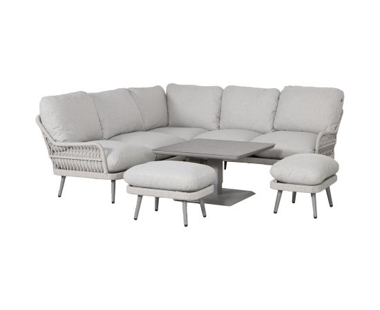 Garden furniture set MARENDA 4-parts, grey/beige