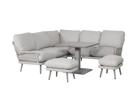 Garden furniture set MARENDA 4-parts, grey/beige