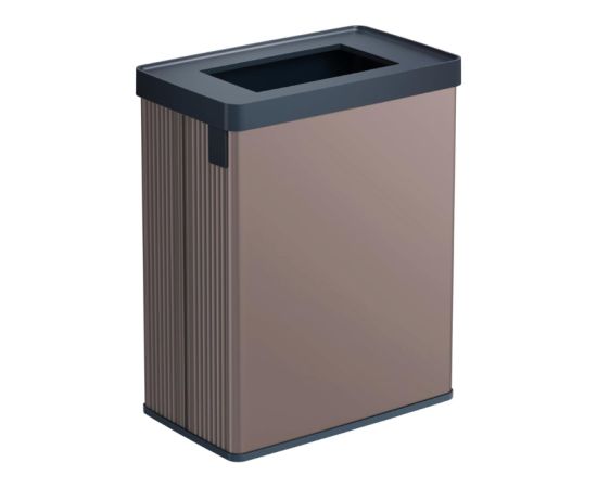 Curver Atkritumu tvertne taisnstūrveida metalizēta Verto Recycle 54L pērļu rozā krāsā