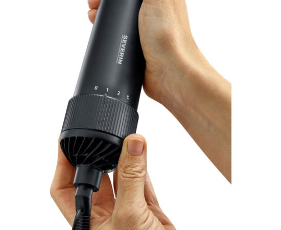 Severin WL 0241 hair styling tool Hot air brush Warm Black 1000 W 1.8 m