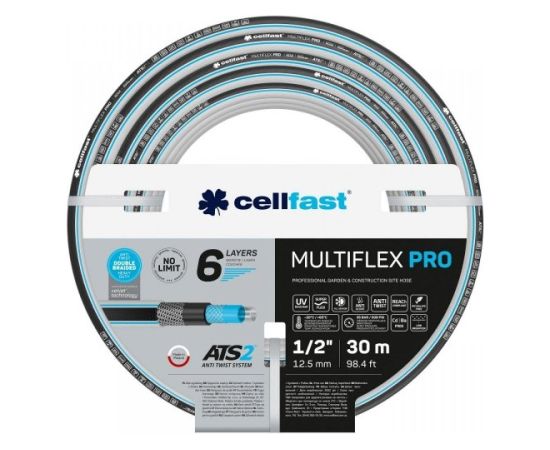 Laistīšanas šļūtene Cellfast MULTIFLEX PRO ATS2; 30 m; 1/2''