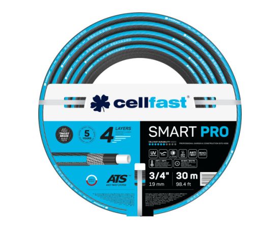 Laistīšanas šļūtene Cellfast Smart Pro ATS; 30 m; 3/4''