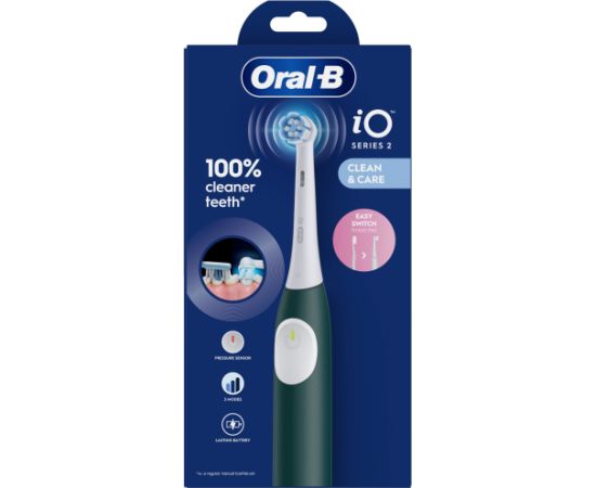 Braun iOS2.1C9.0G Oral-B iO2 Elektrinis Dantų Šepetėlis Žalias Forest