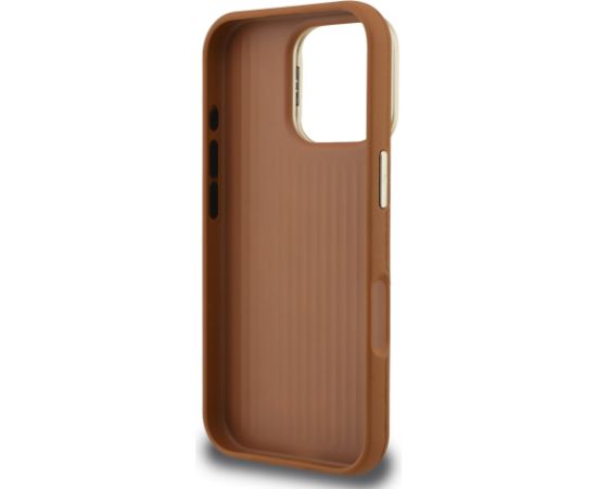 Guess PU Grained 4G Logo Stand Camera Frame Case Чехол для Apple iPhone 16 Pro