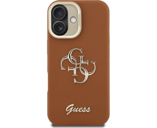 Guess PU Grained 4G Logo Stand Camera Frame Case Чехол для Apple iPhone 16