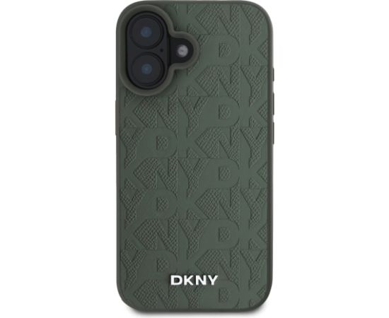 DKNY PU Leather Grid Pattern Magsafe Case Aizsargapvalks priekš Apple iPhone 16