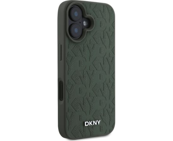 DKNY PU Leather Grid Pattern Magsafe Case Aizsargapvalks priekš Apple iPhone 16
