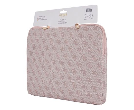 Guess PU 4G Triangle Logo Sleeve Klēpjdatora apvalks 14"
