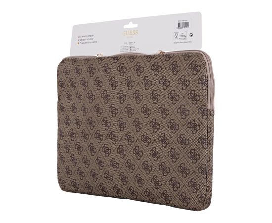 Guess PU 4G Triangle Logo Sleeve Klēpjdatora apvalks 14"