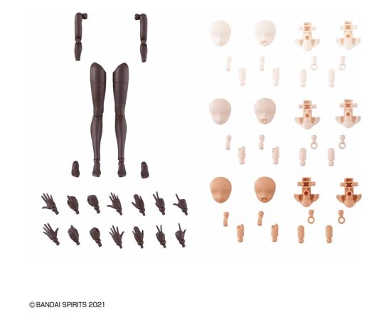 Bandai 30MS OPTION BODY PARTS TYPE - ARM PARTS & LEG PARTS [BROWN]