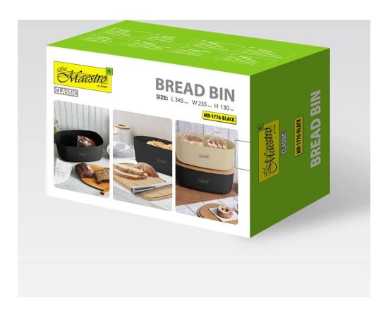 MAESTRO breadbox MR-1776-BLACK
