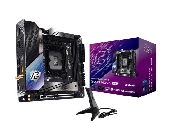 Asrock Phantom Gaming Z890I Nova WiFi Intel Z890 LGA 1851 (Socket V1) mini ITX