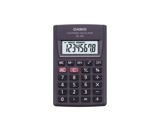 CASIO HL-4A-B 8-digit pocket calculator 56x87mm black
