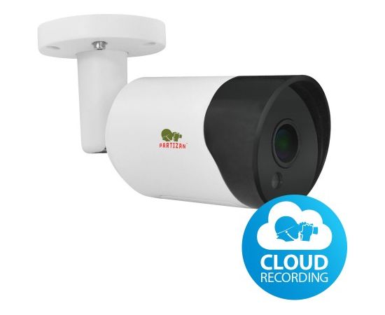 Partizan™ 3MP IP videonovērošanas kamera, 3MPix, Nakts Redzamība - 30m, Human Detection, Cloud based/Partizan